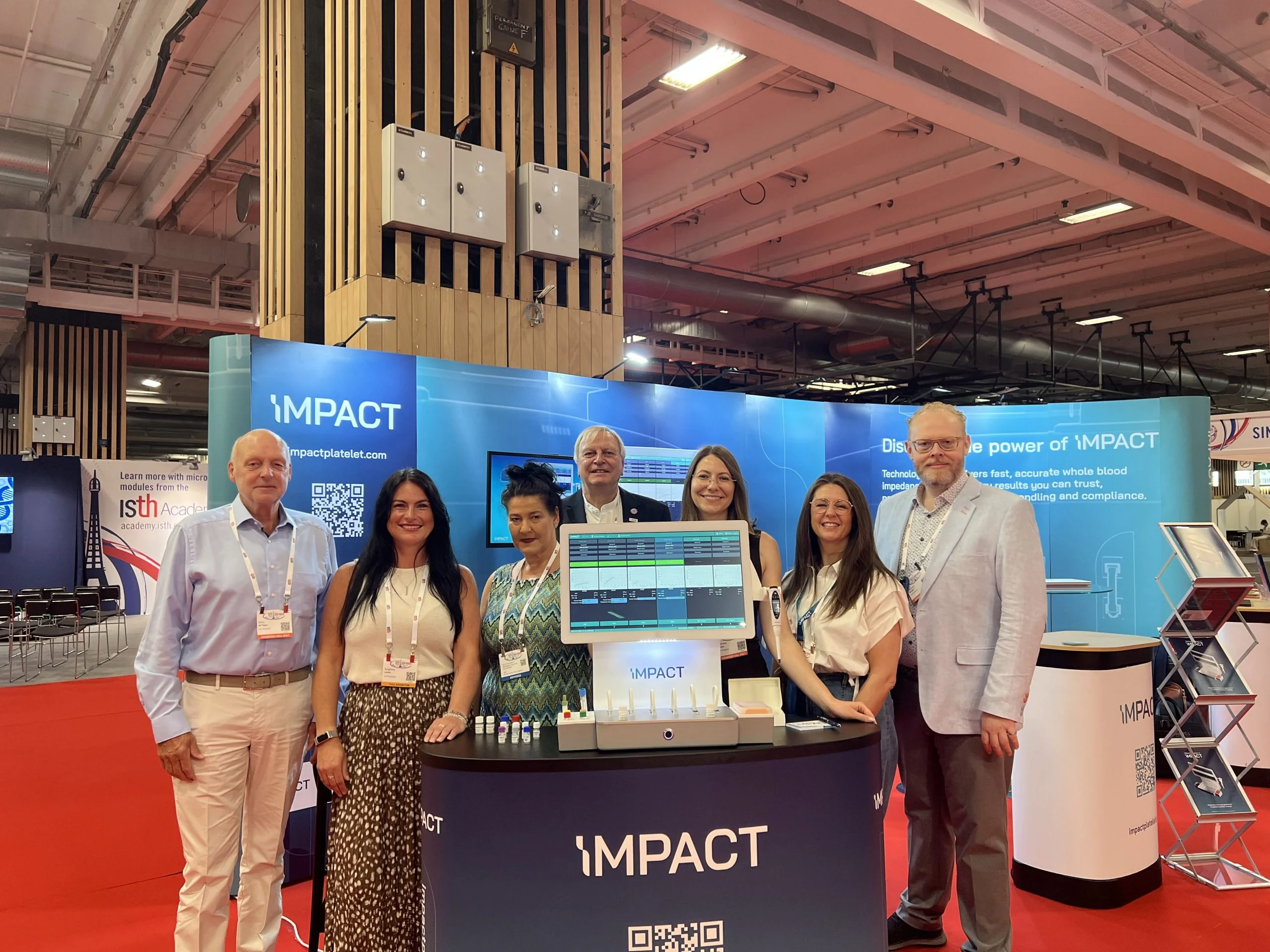 The Hart Biologicals team demonstrating IMPACT at ISTH Paris 2026